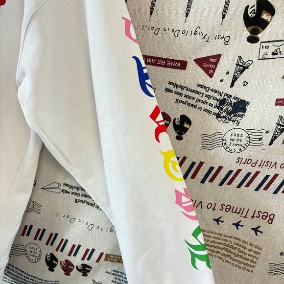 Chrome Hearts Cemetery Multi Color Cross Crewneck White - Picture 4 of 8